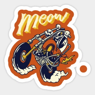 badass cat Sticker